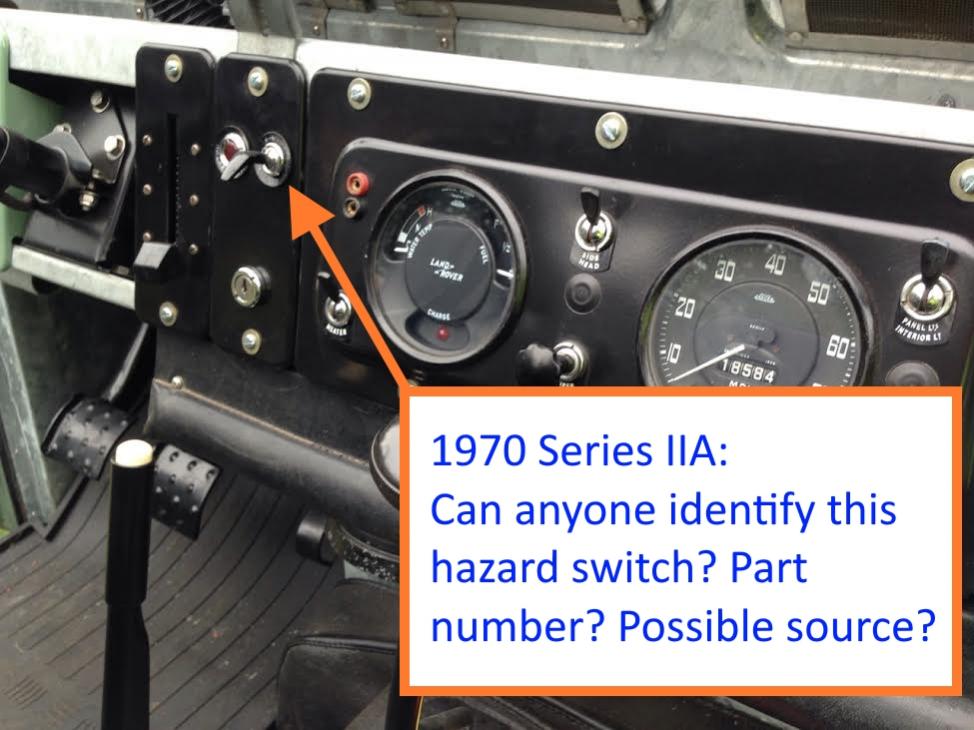Click image for larger version. 

Name:	1970 Series IIA Dash Hazard Switch with Note.jpg 
Views:	855 
Size:	88.9 KB 
ID:	13663