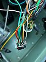 Male wiper motor wires